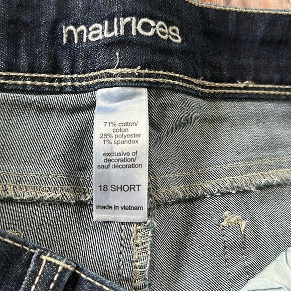 Maurices jeans 18 SHORT Ellie straight fit slim boot NEW with tags - Picture 2 of 4